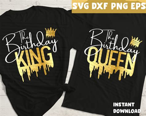 Birthday Queen Svg Birthday King Svg Svguniquecreative Free Svg