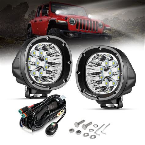 Buy Auxbeam 4 Inch Round LED Offroad Lights 2PCS 90W LED Light Pods