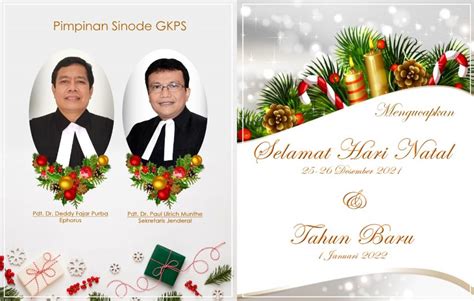 Pimpinan Sinode Gkps Mengucapkan Selamat Har Natal Dan Menyambut Tahun