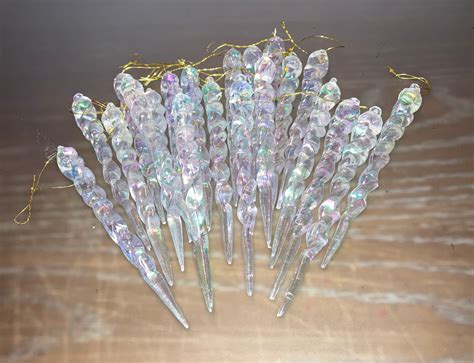 22 Vintage Icicle Christmas Ornaments Shatterproof 5 Etsy