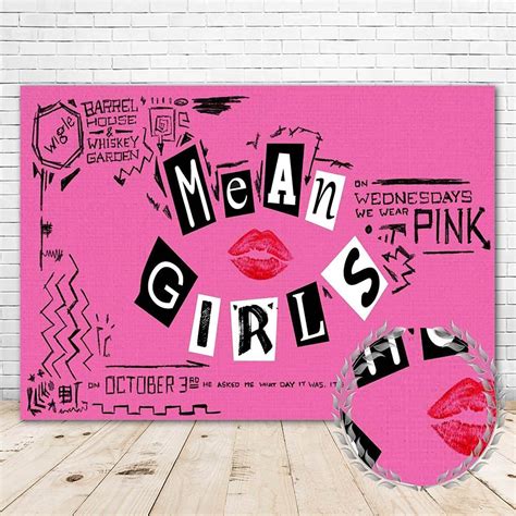 Buy Burn Book Mean Girls Backdrop 7x5 Hot Pink Background 90s Happy Birthday Mean Girls