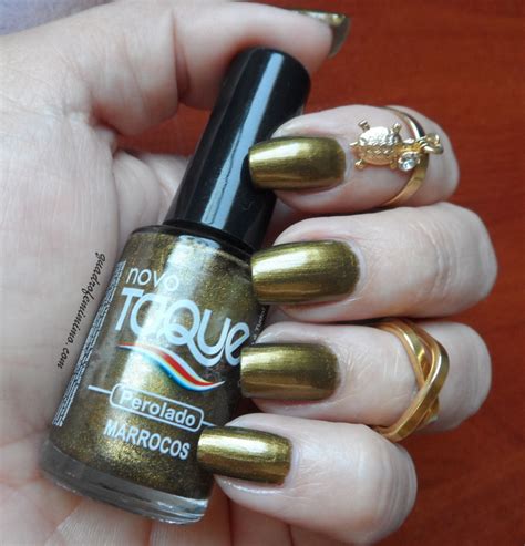 Esmalte Novo Toque Marrocos Dourado Perolado