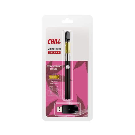 Chill Plus Cbd Delta 8 Disposable Vaping Pen Strawberry Cough