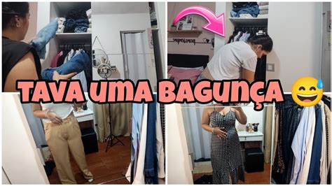 Vlog Arrumei Meu Guarda Roupa Tava Precisando Minha Rotina