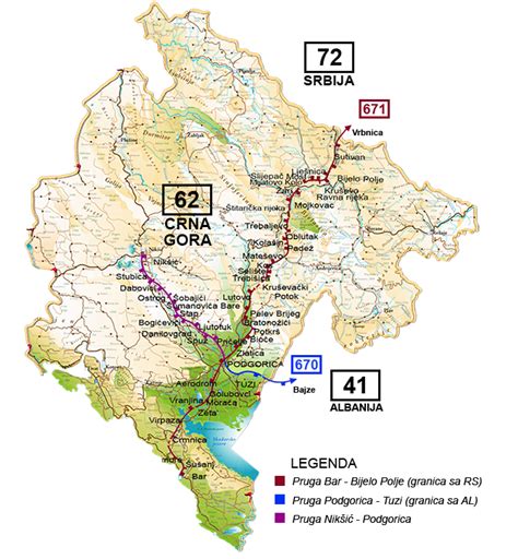 Montecargo Pregled Mre E Eljezni Ke Pruge U Crnoj Gori