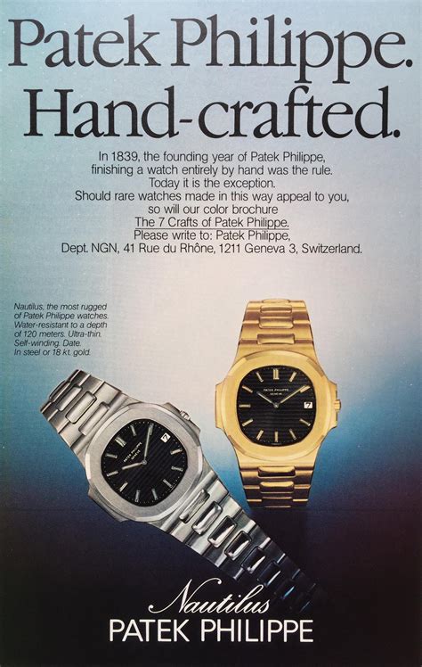 Vintage Patek Philippe Advertisements Huge List Millenary Watches