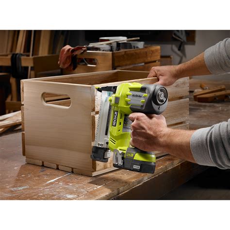 RYOBI ONE 18 Volt AirStrike 18 Gauge Narrow Crown Stapler