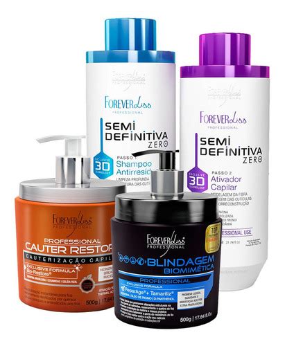 Kit Forever Liss Progressiva D Cauter Restore Blindagem Frete Gr Tis