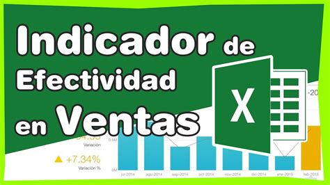 Como Hacer Un Indicador De Efectividad De Ventas En Excel Tutorial En