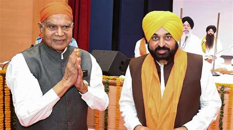 Punjab Govt Acting Against Constitution Says Guv Purohit Cm Mann Hits