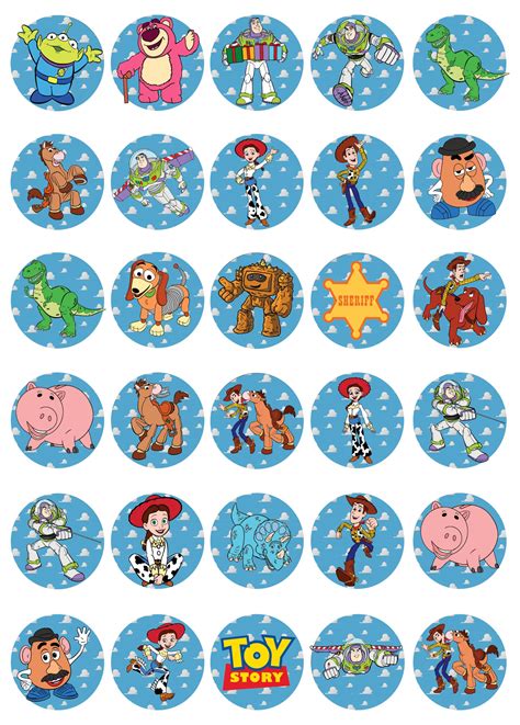 Buy X Edible Cupcake Toppers Toy Story Themed Collection Of Edible