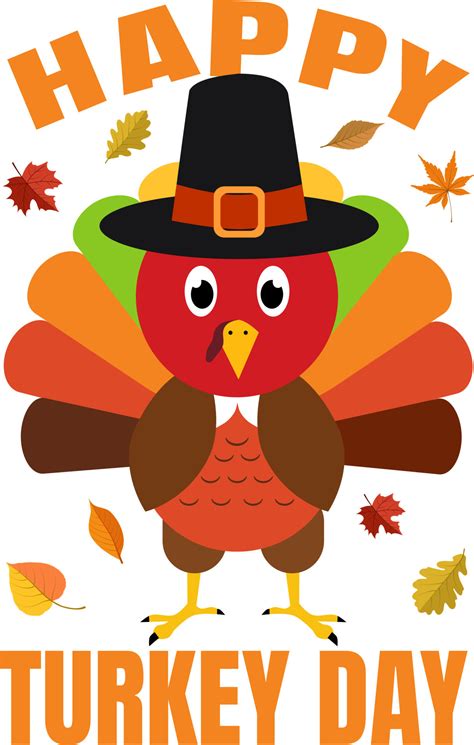 Happy Turkey Day Funny Cartoon Illustration 11860934 Vector Art At Vecteezy