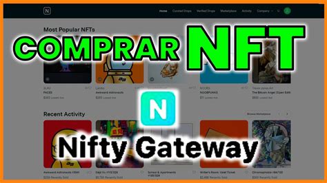 C Mo Comprar Nft En Nifty Gateway Plataforma De Nfts Tutorial Paso