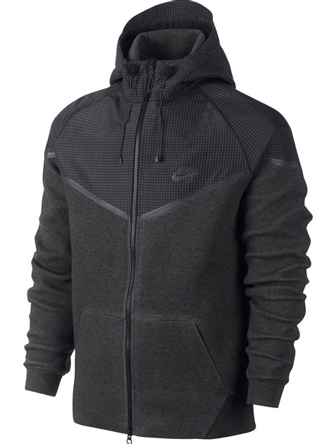 Nike - Nike Tech Fleece Windrunner Heather-Reflective Black Men's Jacket 629002-010 - Walmart ...