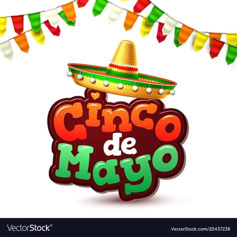 Cinco De Mayo Mexican Party Poster Banner Vector Image