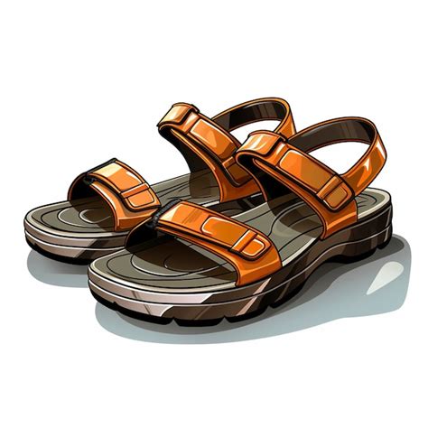 Premium AI Image | Vector illustration of antique sandal in kawaii ...