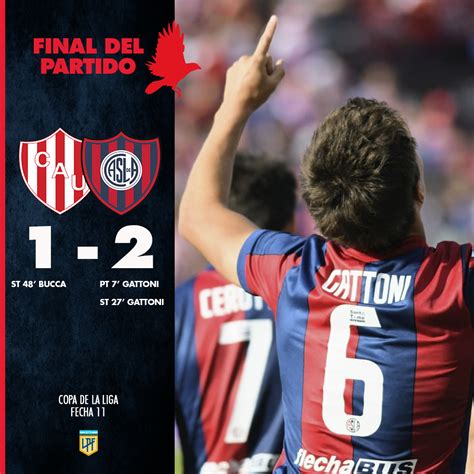 San Lorenzo On Twitter ⚽ Con Un Doblete De Federico Gattoni Sanlorenzo Derrotó 2 1 A Unión