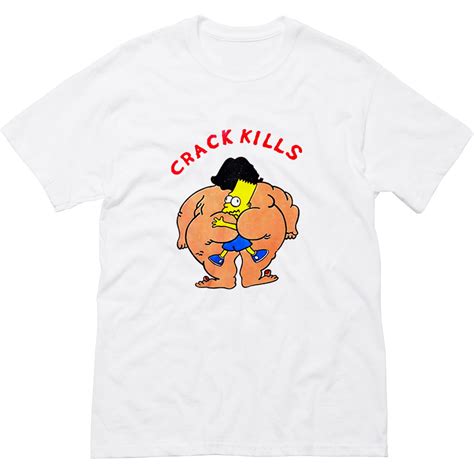 Classic Cartoon Bart Crack Kills T Shirt Bsm