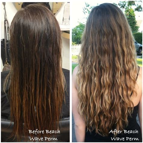 Beach Wave Perm Before And After Beach Wave Perm Done By Taylor