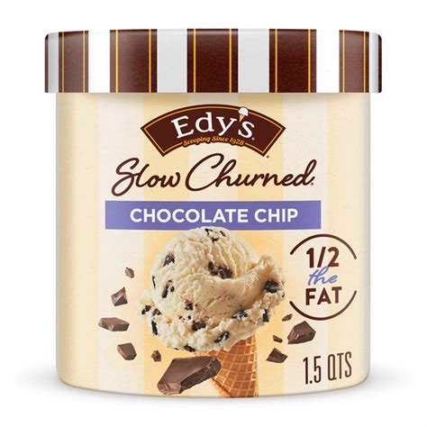 Edy S Dreyer S Slow Churned Chocolate Chip Light Ice Cream