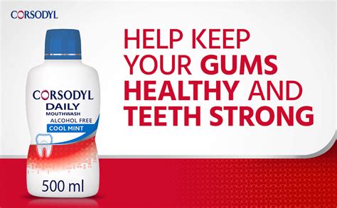 Corsodyl Mouthwash Daily Gum Health Fluoride Mouthwash Alcohol Free