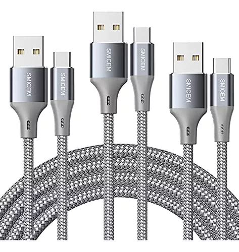 Cable Usb Tipo C De Carga Rápida De 3 A paquete De 3 Pies Meses