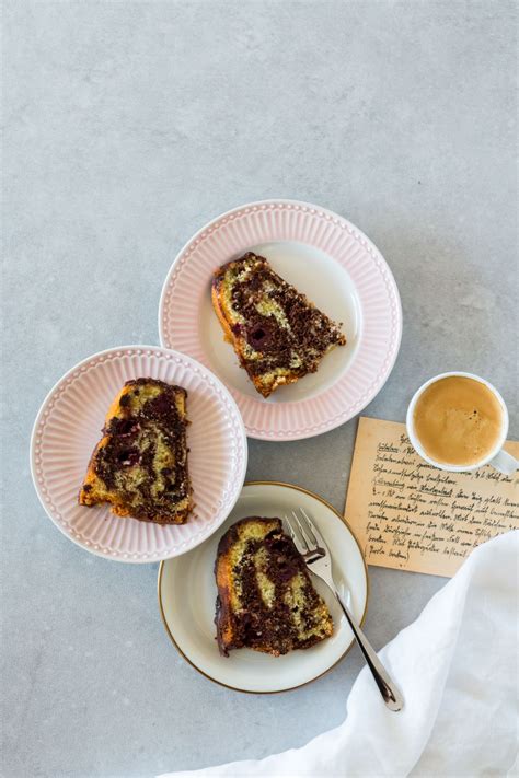 Saftiger Marmorkuchen Mit Kirschen Und Schokolade Sch Tze Aus Meiner