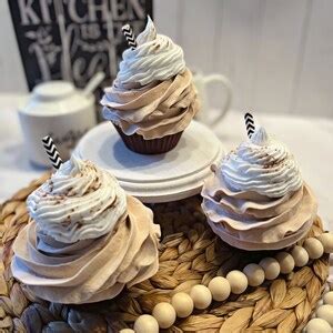 DEZICAKES Fake Cupcake Hot Cocoa Prop Decoration Dezicakes Fake Food Fake Cake Artificial Cake