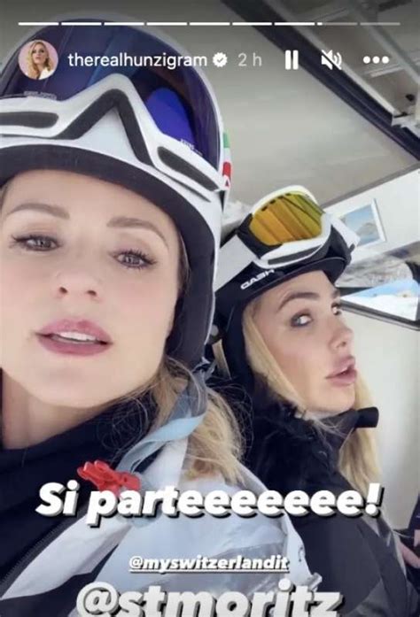 Michelle Hunziker E Ilary Blasi A St Moritz Dago Fotogallery