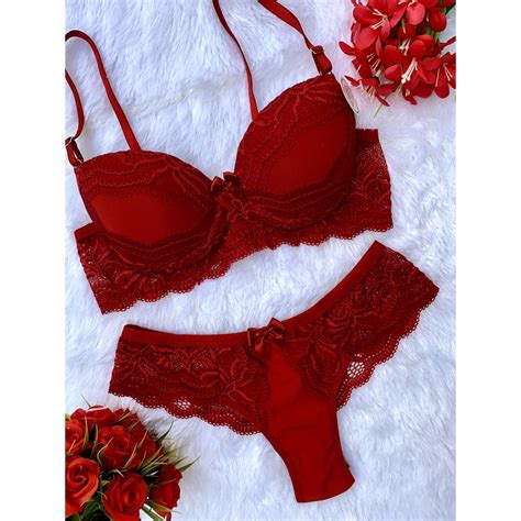 Conjunto Bojo Bella Sutiã Calcinha Lingerie Fio Dental Sexy Sensual