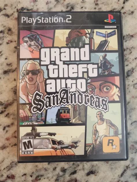 GRAND THEFT AUTO San Andreas PlayStation 2 2004 Cib W Carte Et