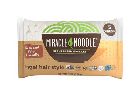 Miracle Noodle Angel Hair Shirataki Angel Hair Plant Based Noodles