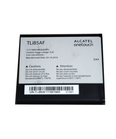 Bater A Tlib Af Para Alcatel One Touch Pop C X Original Repuestos