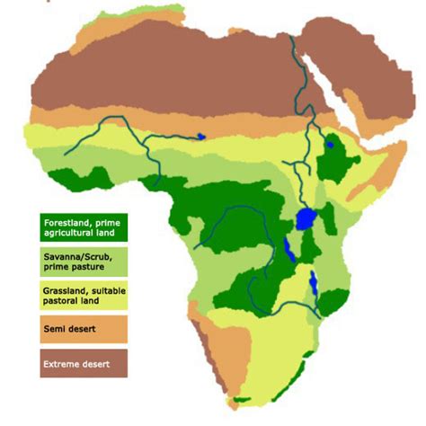 On African Map Label The Climate Zones