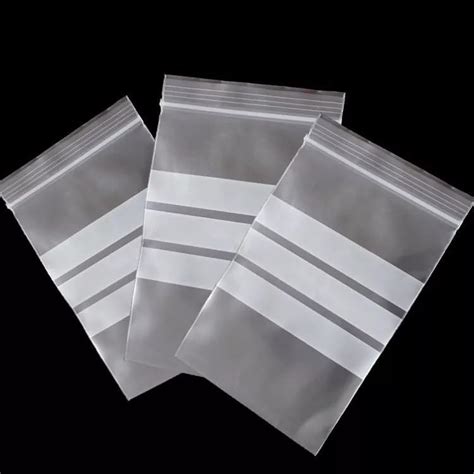 Write On Panel X Large Grip Seal Bags Clear Plastic