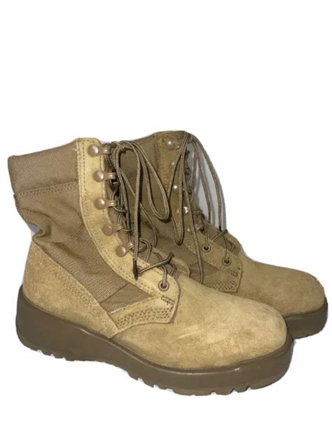 US ARMY HOT Weather Desert Tan Military Combat Boots Men S Size 5 W
