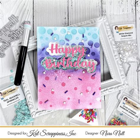 A Birthday Shaker Card Kat Scrappiness Blog