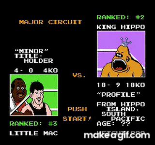 Mike Tyson's Punch-Out - King Hippo on Make a GIF