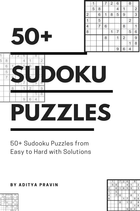 50 Sudoku Puzzles Easy To Hard With Solutions