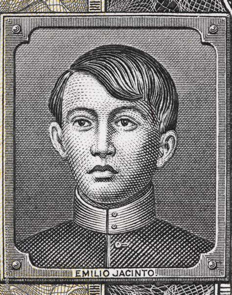 Emilio Jacinto portrait on Philippines 20 peso (1949) close up