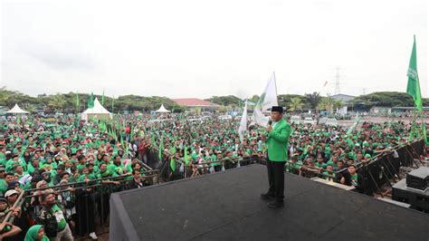 Puluhan Ribu Orang Di Cilegon Hadiri Harlah Ke 50 Mardiono Yakin PPP