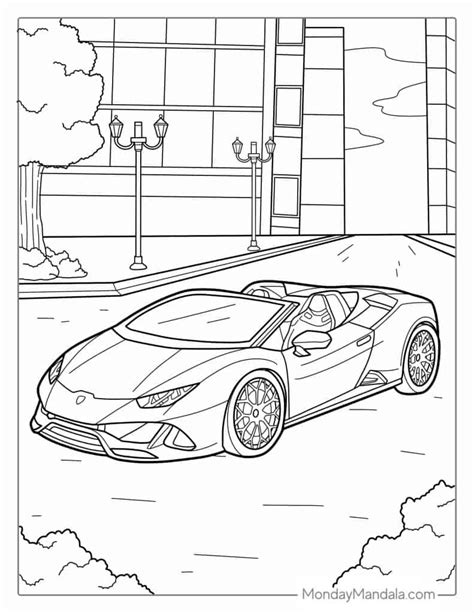 17+ Lamborghini Coloring Page