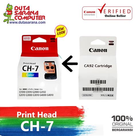 Jual Printhead Cartridge Canon Color Ch 7 Ch 7 Ch7 Printer G1000 G1010 G2000 G2010 G3000 G3010