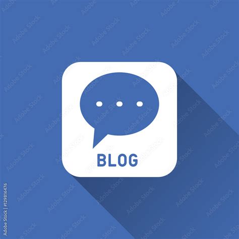Blog Icon Design Stock Vector Adobe Stock