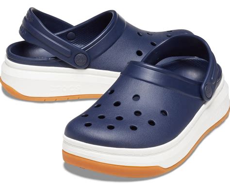 Crocs™ Navy White Crocband Full Force Clog In Navywhite Blue Lyst