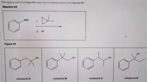 Solved What Major Product From Figure Results From The Chegg