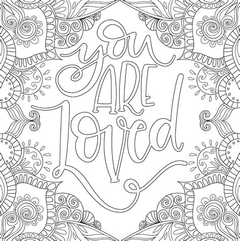 Inspirational Quotes Coloring Pages Free Printable