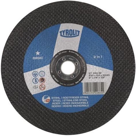 Tyrolit 222860 Metal Grinding Disc 125mm X 6mm 22 23mm Bore