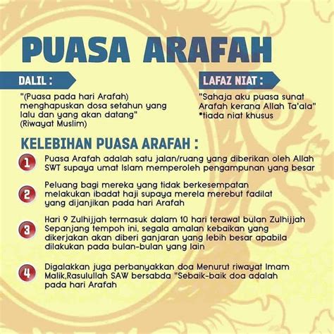 Puasa Arafah 2023 - Tarikh, Niat & Kelebihan Puasa Sunat Arafah