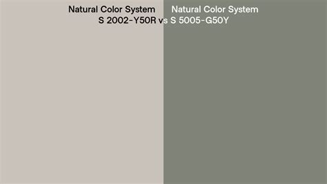 Natural Color System S 2002 Y50r Vs S 5005 G50y Side By Side Comparison